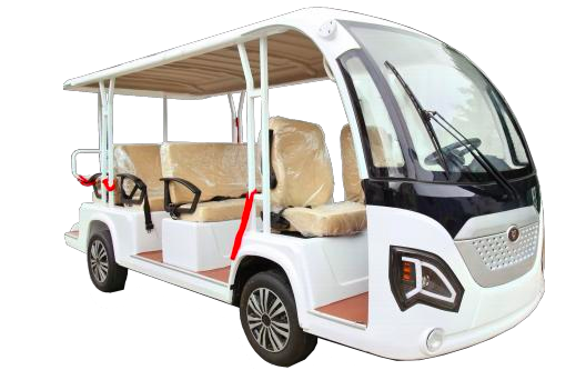 Hydrogen golf cart 11 seats for resorts and golf courses